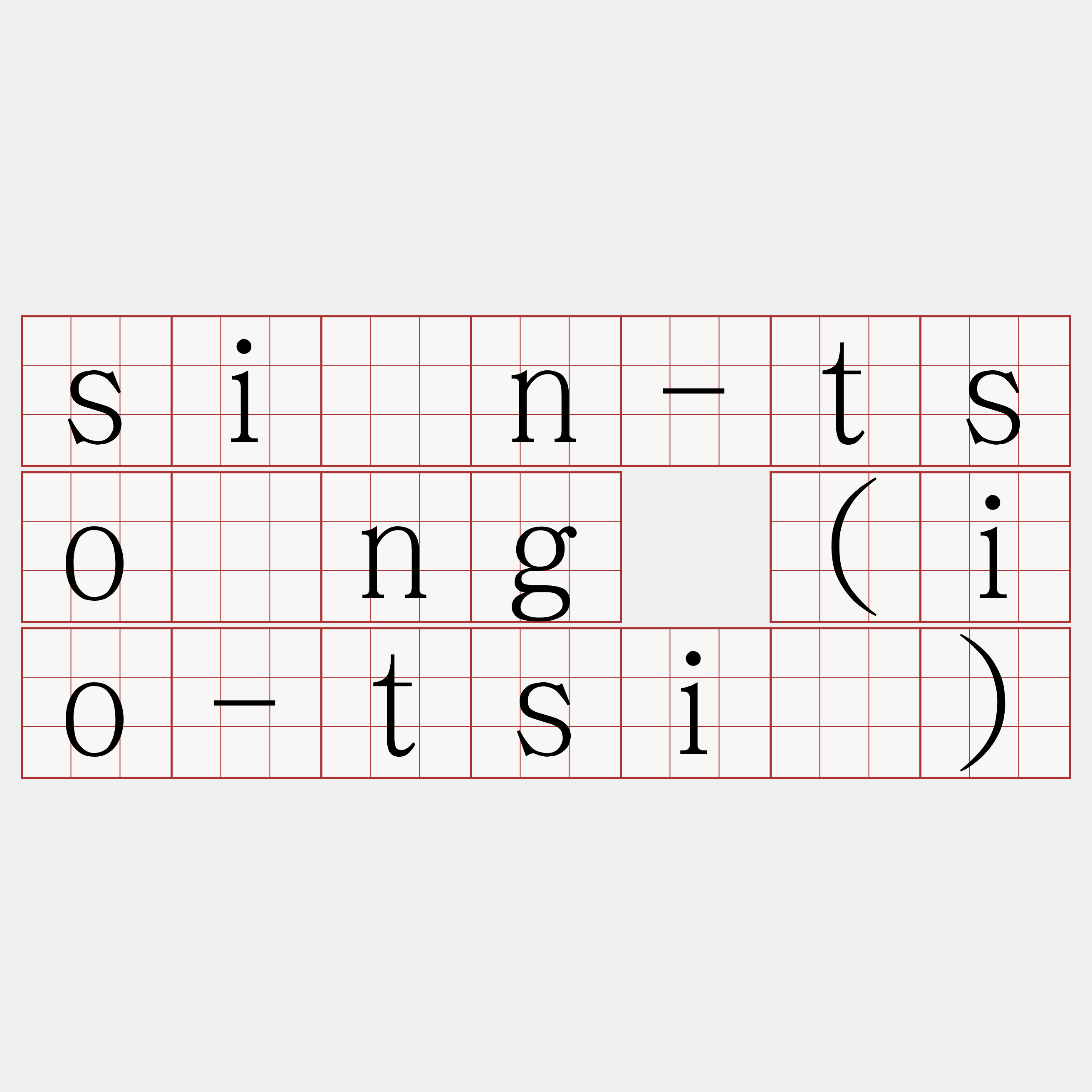 sīn-tsōng (io-tsí)